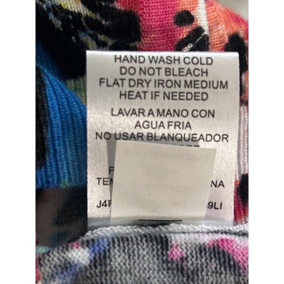 Joseph A. Women's Petite Floral Print Cardigan Sweater Multicolor PL RUNS SMALL - Picture 6 of 8